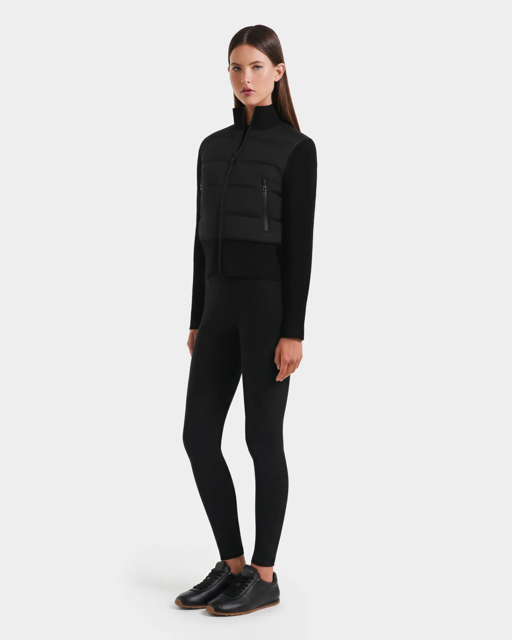 RUD-8125502 CLAREMONT BLACK HYBRID KNIT JACKET
