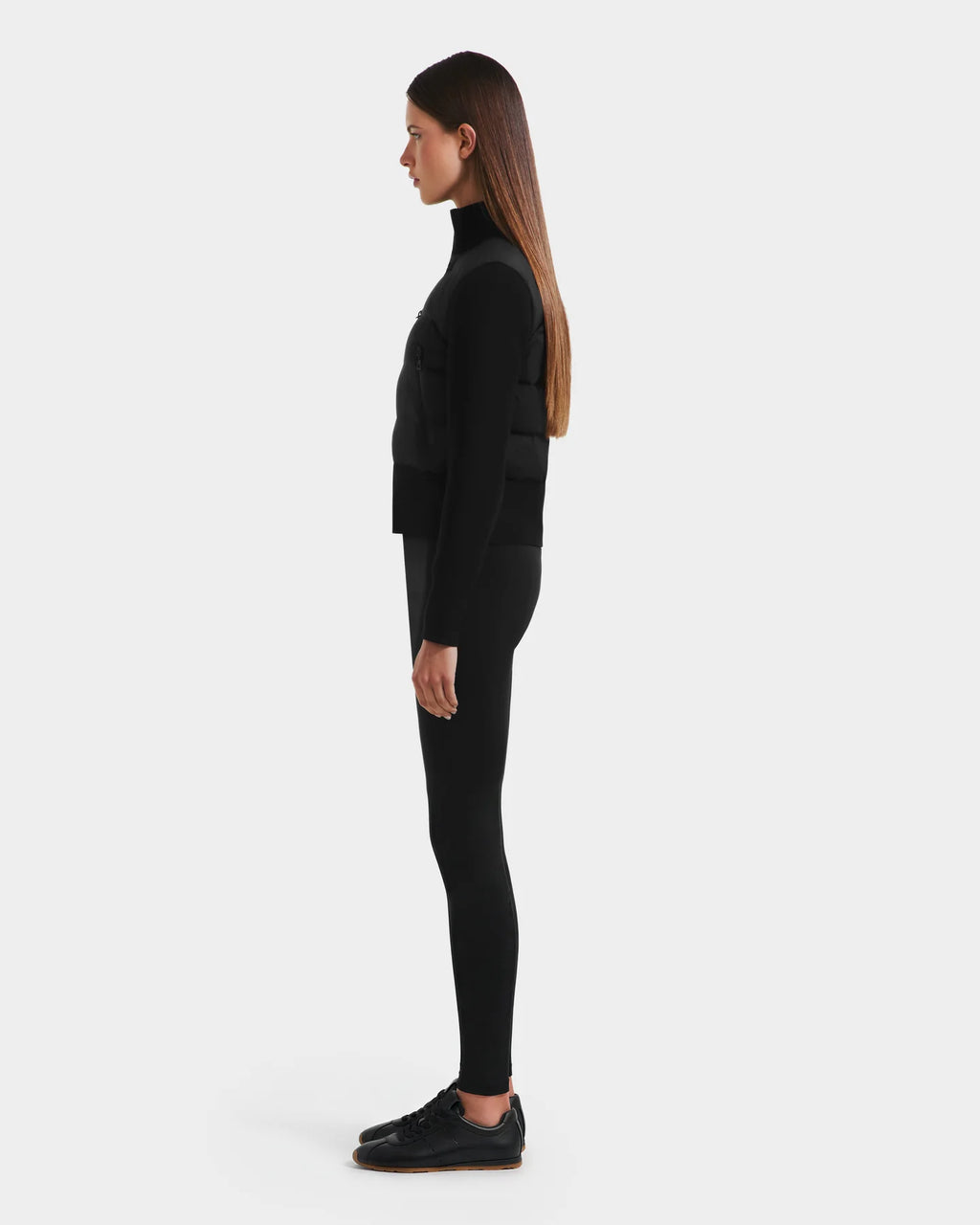 RUD-8125502 CLAREMONT BLACK HYBRID KNIT JACKET