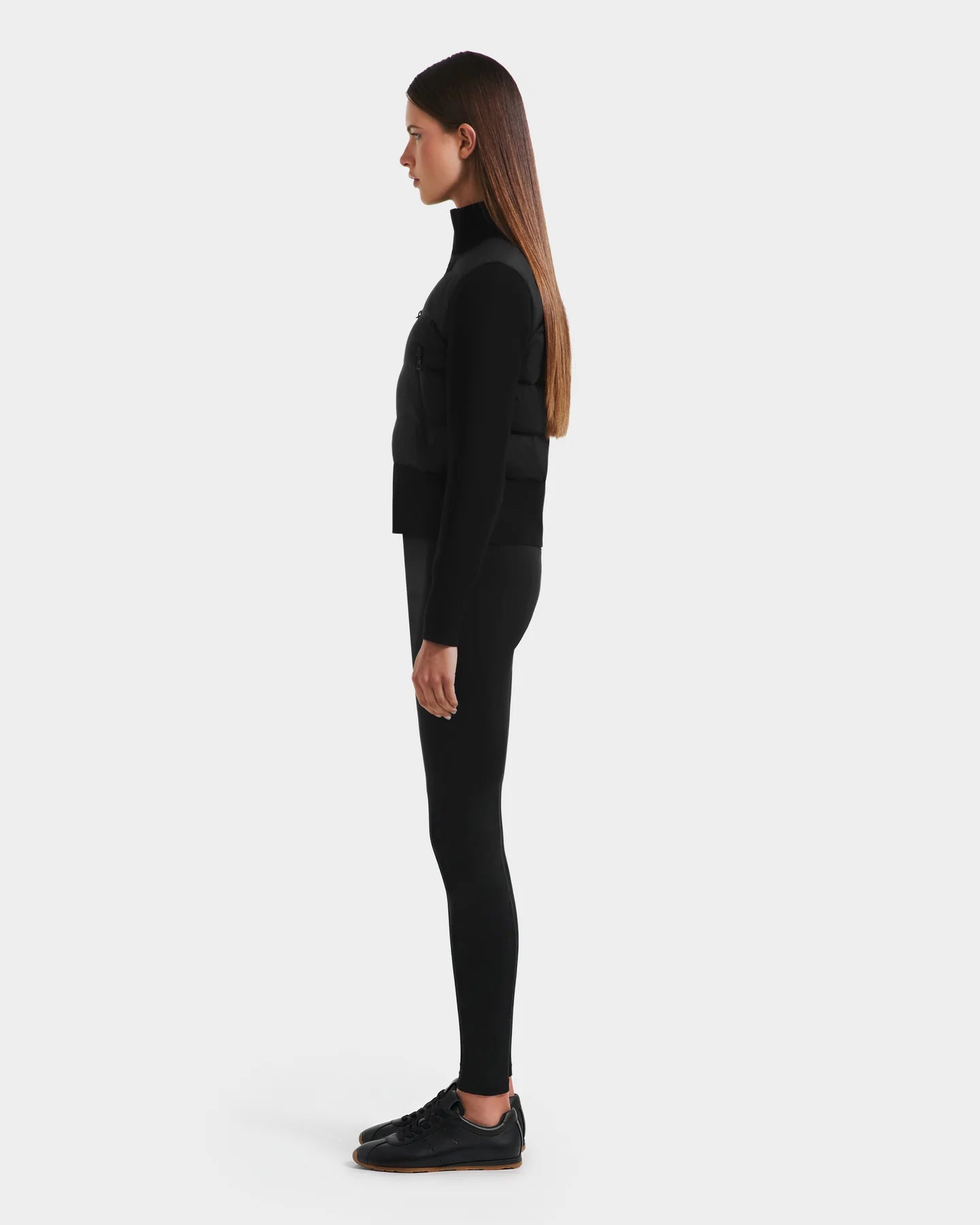 RUD-8125502 CLAREMONT BLACK HYBRID KNIT JACKET