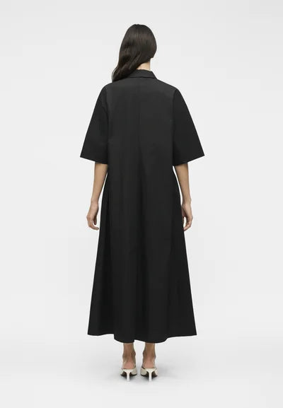 MM-261662102 MMLALBERO BLACK SHIRT DRESS