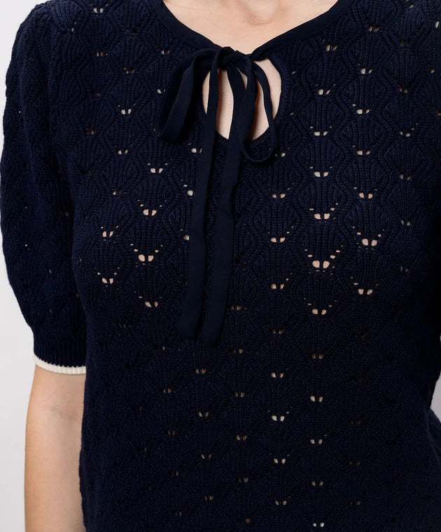 TWS-261TP3031 MIDNIGHT BLUE&WHITE TOP