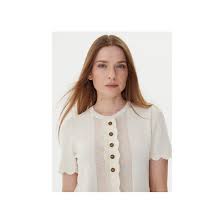 TWS-252TP3203 IVORY SCALLOPED TOP