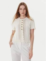 TWS-252TP3203 IVORY SCALLOPED TOP