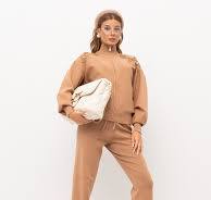 TWS-252TP3405 CAMEL LACE KNIT ZIP CARDIGAN