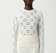 TWS-252TP3210 WHITE CROCHET TOP