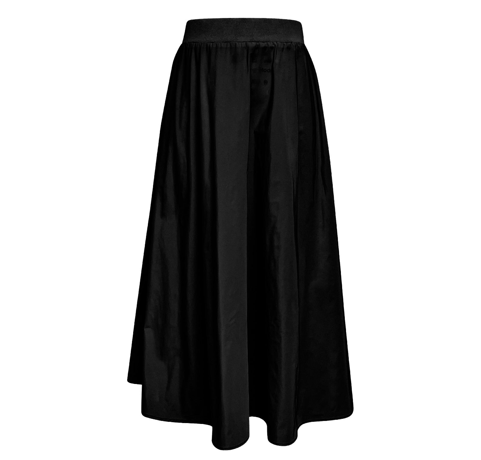ROP-RPS2519 BLACK TAFFETA CIRCLE SKIRT