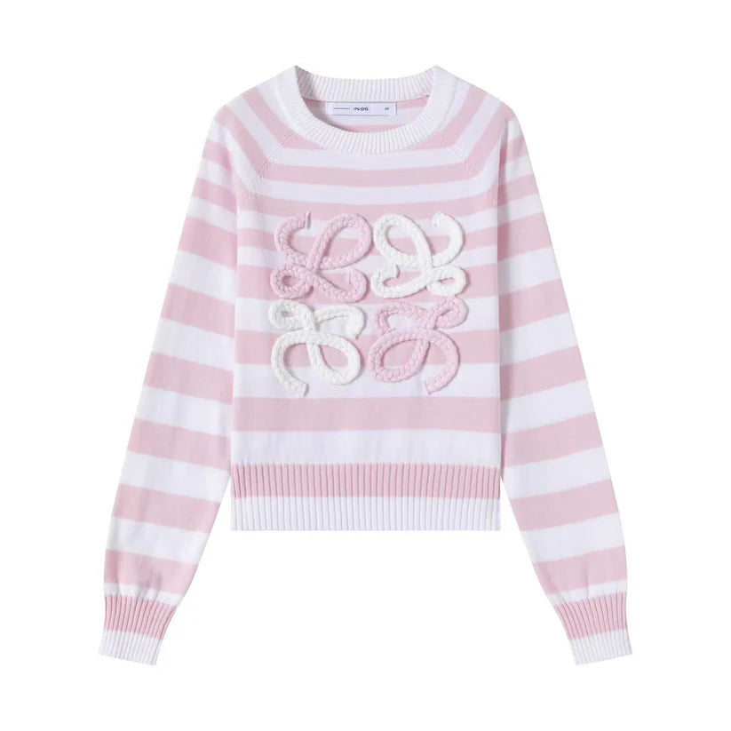 INO-M2-1630 PINK STRIPE LOEWE TOP