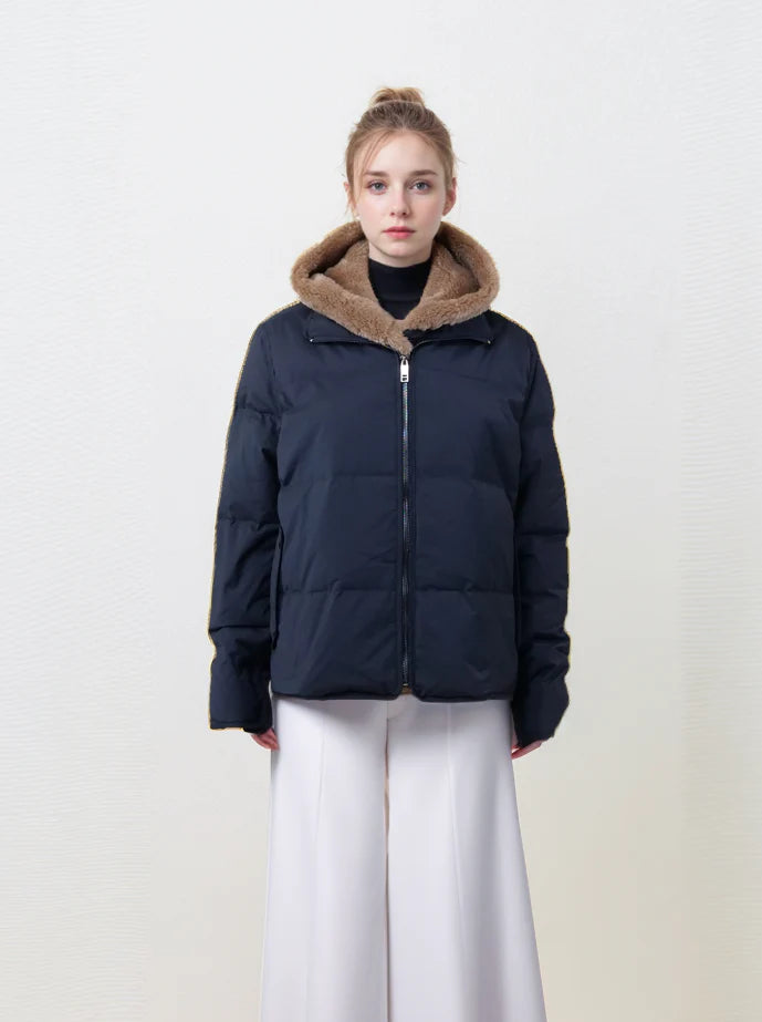 LVN-INGRID BLACK&CHESTNUT JACKET