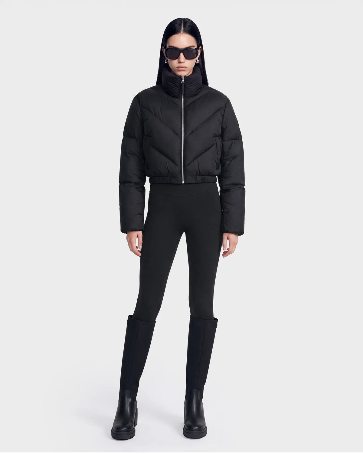 RUD-8126986 ANSLIE BLACK QUILTED JACKET