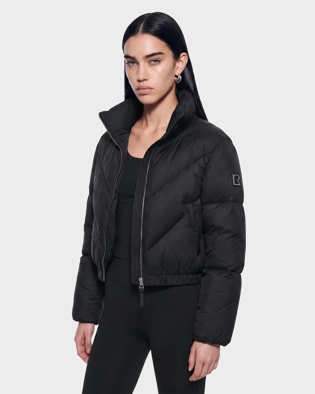 RUD-8126986 ANSLIE BLACK QUILTED JACKET