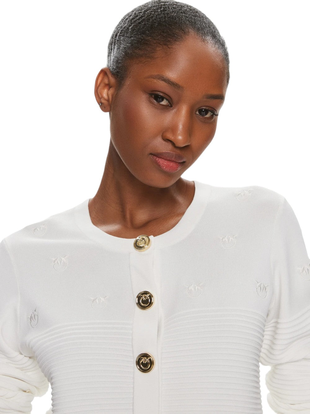 PKO-102881 CILIEGIO WHITE CARDIGAN