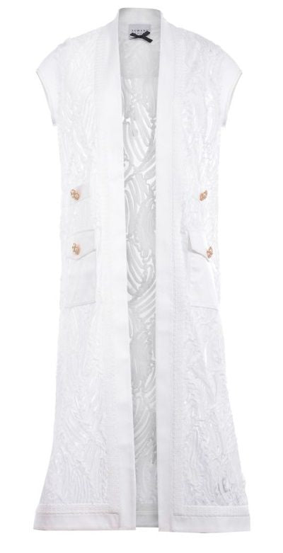 EDWARD ACHOUR PARIS  LONG WAISTCOAT
