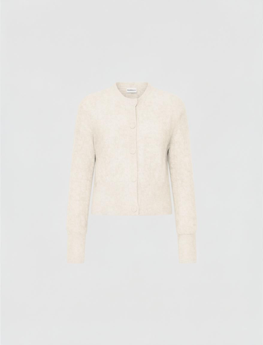 MRL-2623346082 MLLCERTA IVORY CABLE KNIT CARDIGAN
