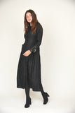 SHA-L12 BLACK FLOWERS DRESS
