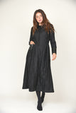 SHA-L12 BLACK FLOWERS DRESS