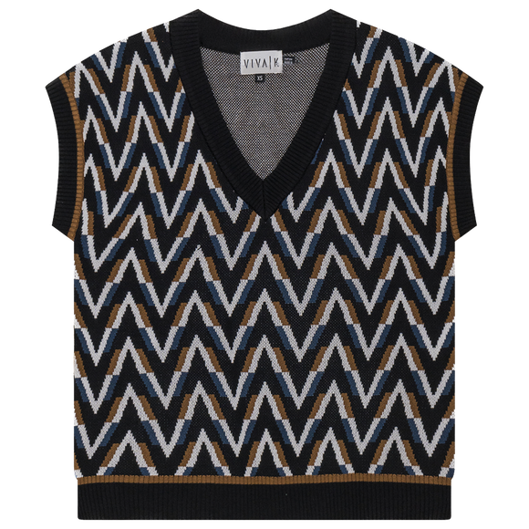 DEJ-WB3CM8516TE BLACK&MULTI VEST