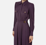 ELS-AB41936E2 PRUNE DRESS
