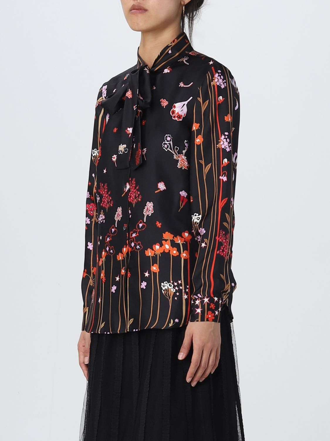 RDV-1R0ABK456N5 BLACK&RED BLOUSE
