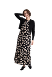 GIN-WB3CPT4860 BLACK PRINT DRESS
