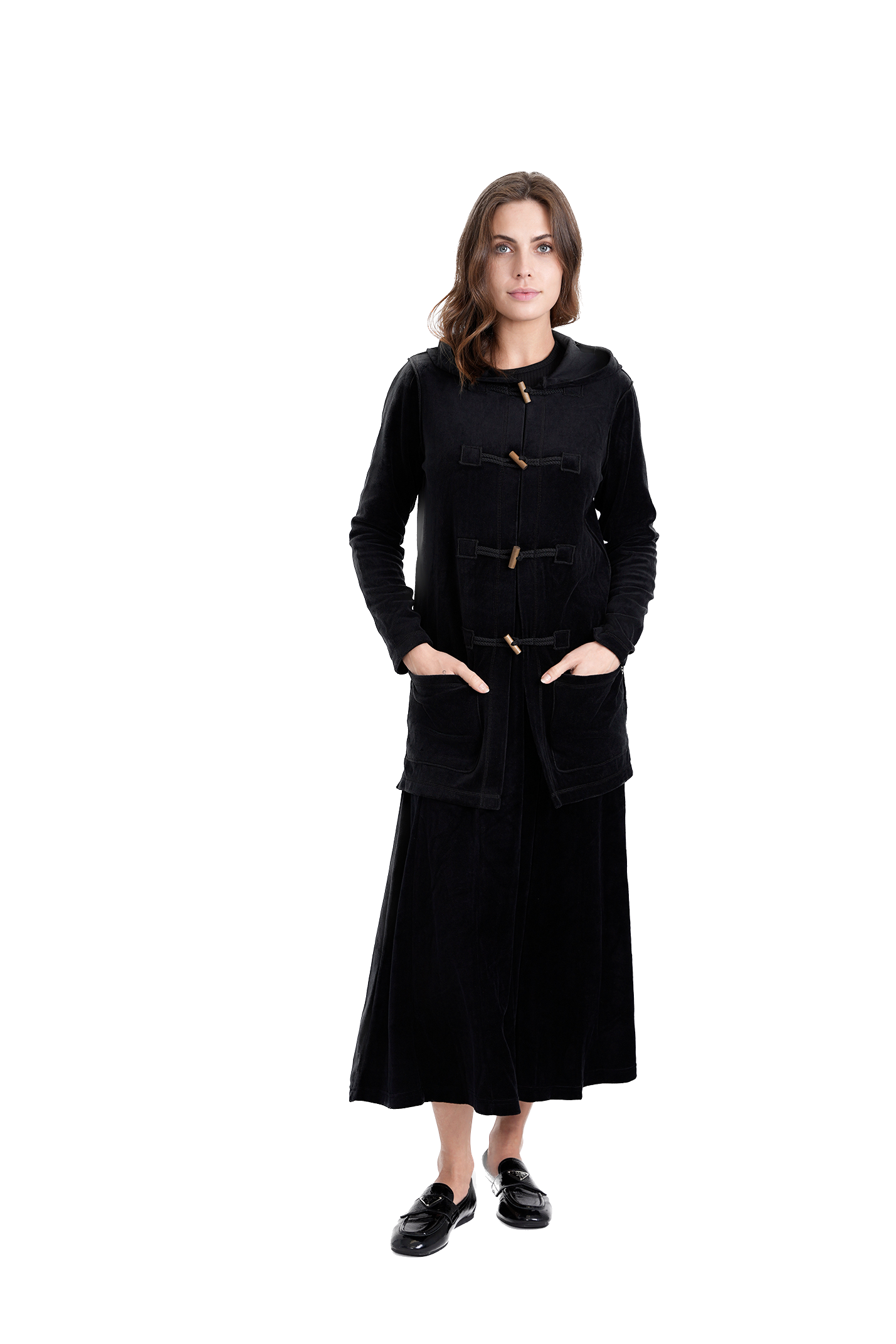 GIN-WB3CPT4976LC BLACK CARDIGAN