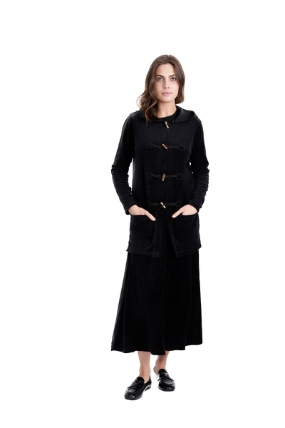 GIN-WB3CPT4976LC BLACK CARDIGAN
