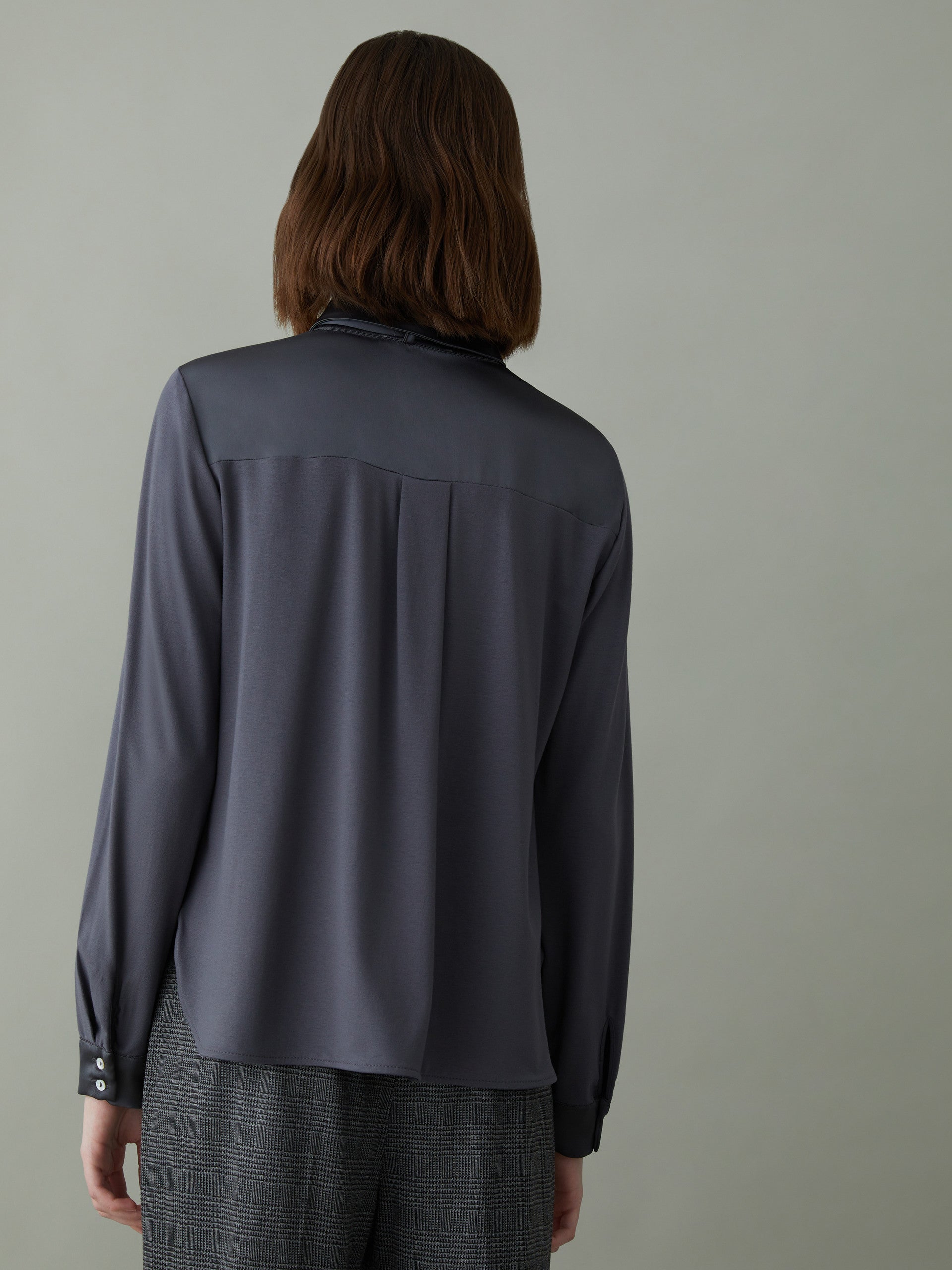 IBL-79560136200 JANGY GREY BLOUSE