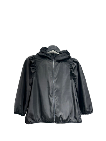IDD-S1221-01-D BLACK RUFFLE JACKET