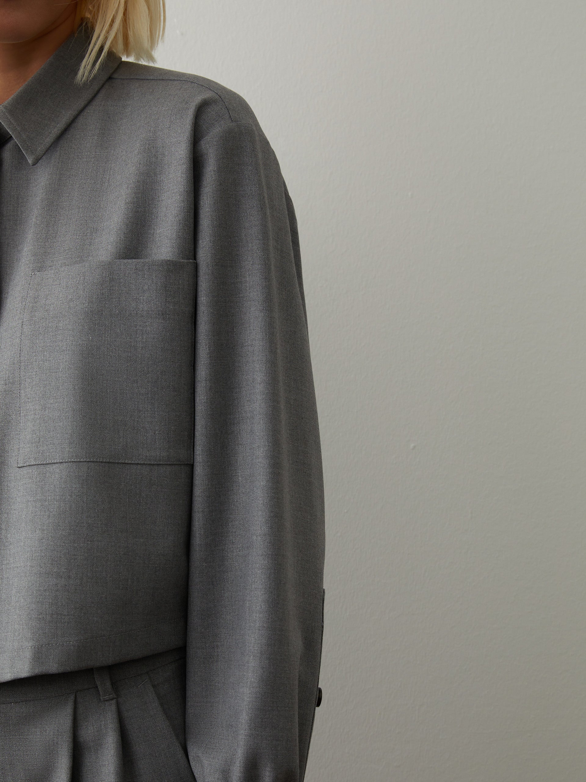 IBL-71161536200 BONN GREY BLOUSE