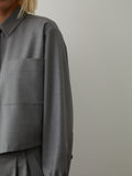 IBL-71161536200 BONN GREY BLOUSE
