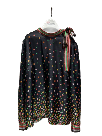 RDV-2R3AB1Y06PP BLACK&MULTI BLOUSE