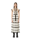 RDV-3R3VA23S6V6 CREAM&BLACK DRESS