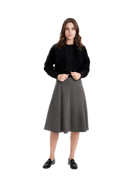 GIN-WB3CPT4960V BLACK CARDIGAN