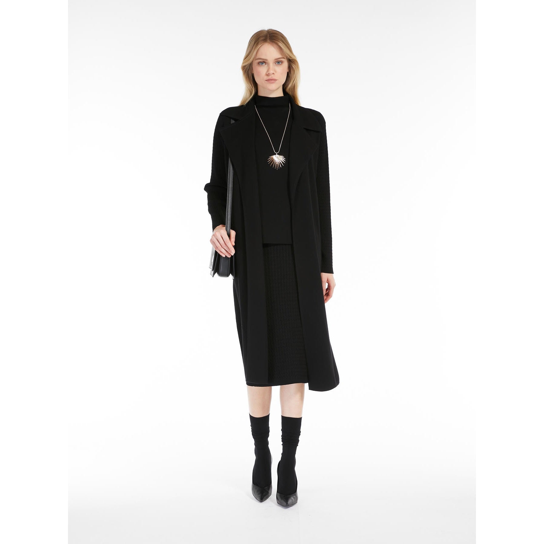 MAX-63160239600 GETTI BLACK COAT