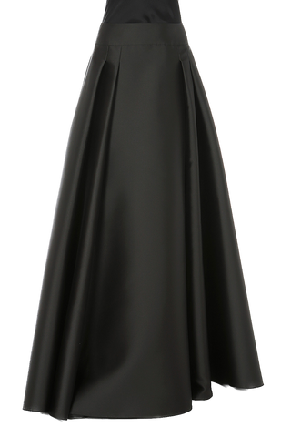 ABF-0111 BLACK SATIN SKIRT