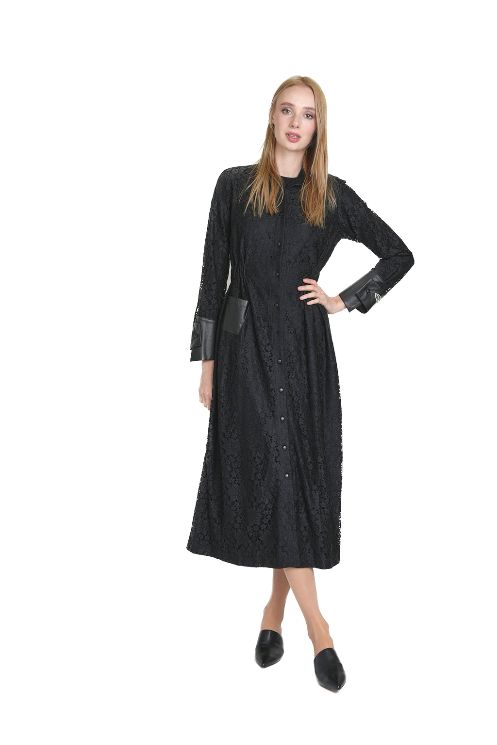 SHA-L12 BLACK FLOWERS DRESS