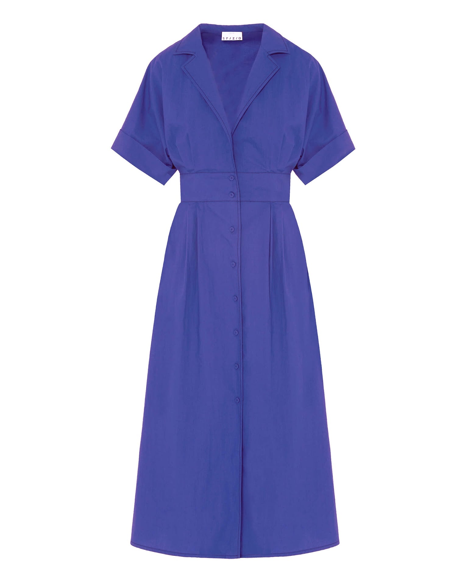 SFZ-23FE6938CRINKLE BLUE DRESS