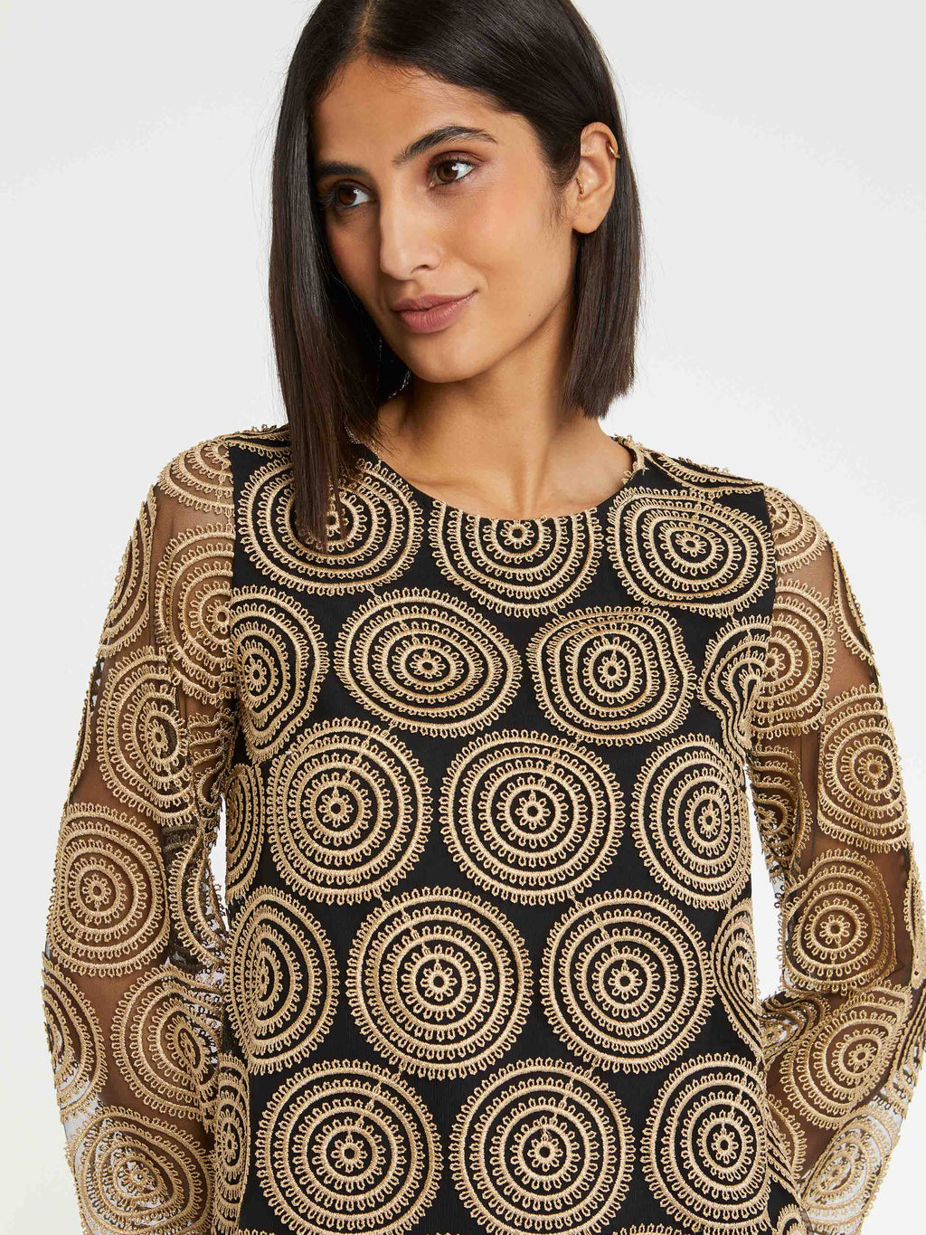 PAU-166/R066M GOLD&BLACK DRESS