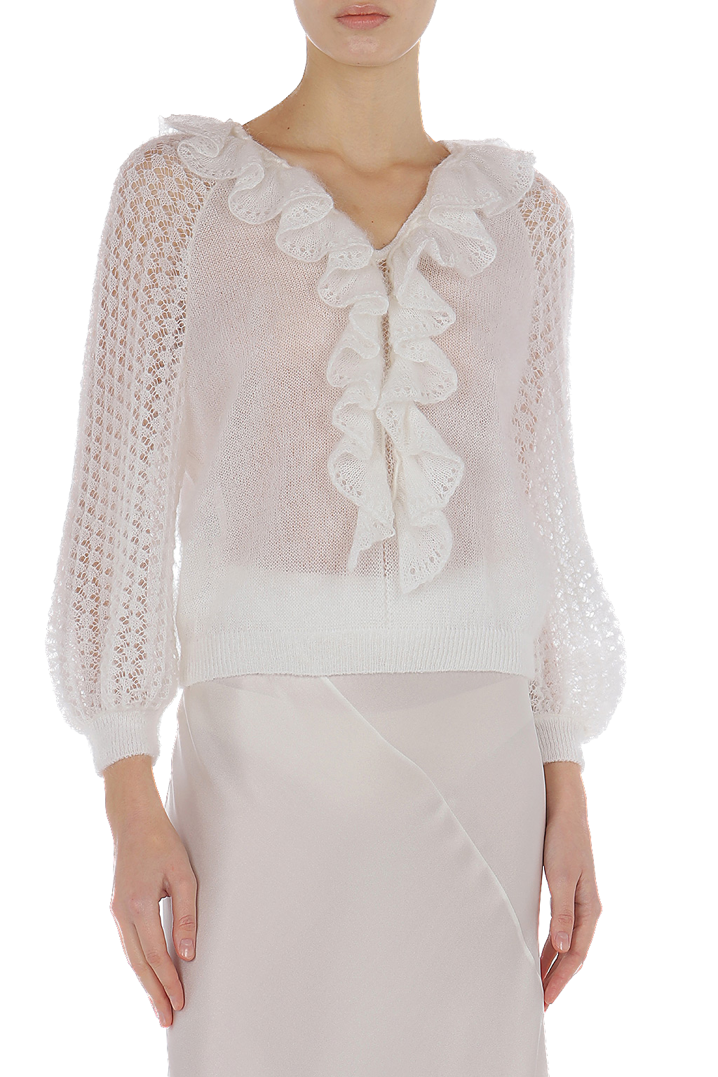 ABF-0940 WHITE SWEATER
