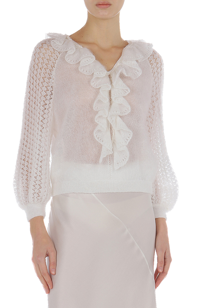 ABF-0940 WHITE SWEATER