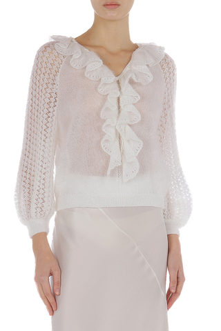ABF-0940 WHITE SWEATER