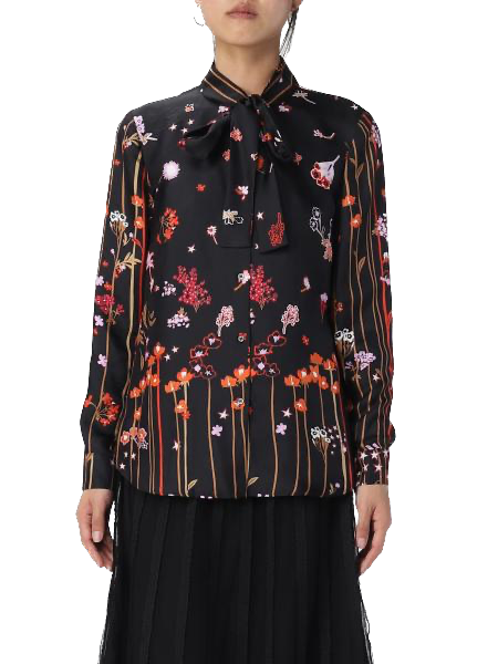 RDV-1R0ABK456N5 BLACK&RED BLOUSE