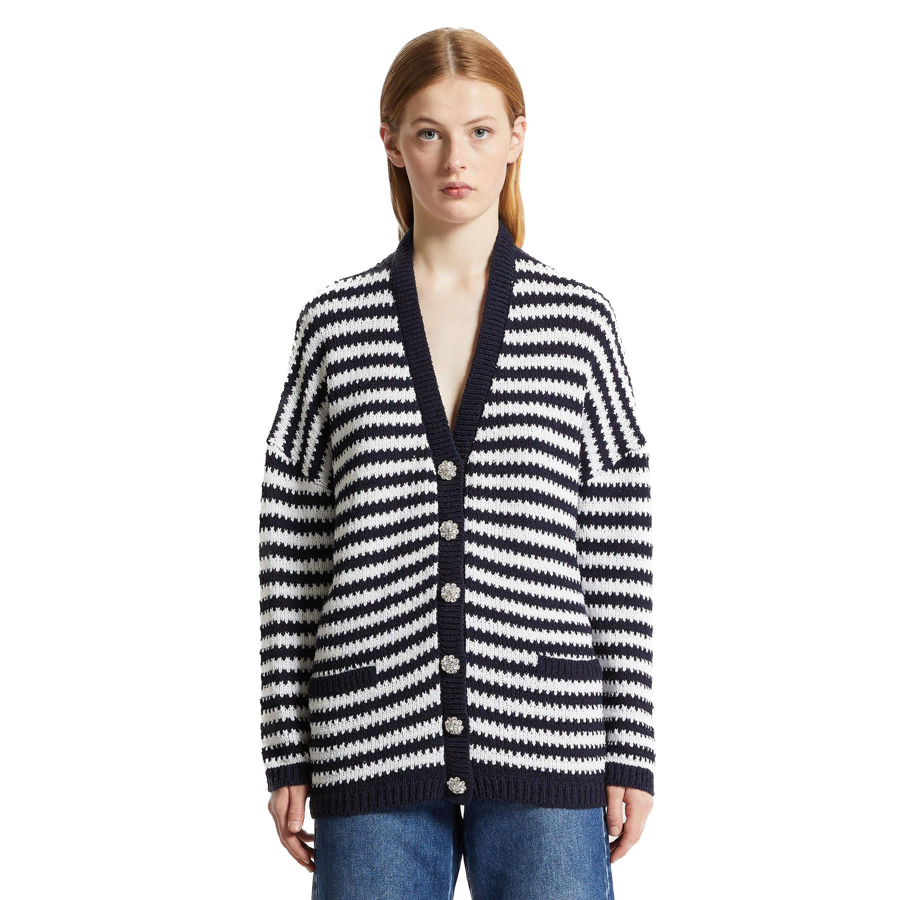 IBL-79160236200 VIANO NAVY CARDIGAN