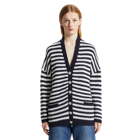 IBL-79160236200 VIANO NAVY CARDIGAN