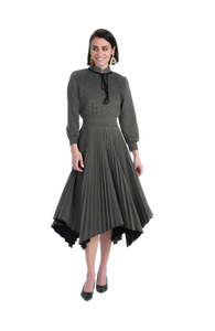 DEJ-DW3M8677A HOUNDSTOOTH DRESS