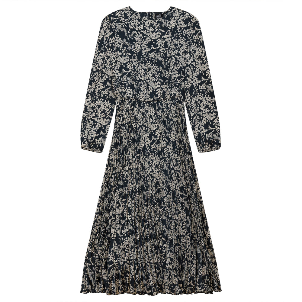 GIN-WB3CPT4933 BLACK&CREAM DRESS