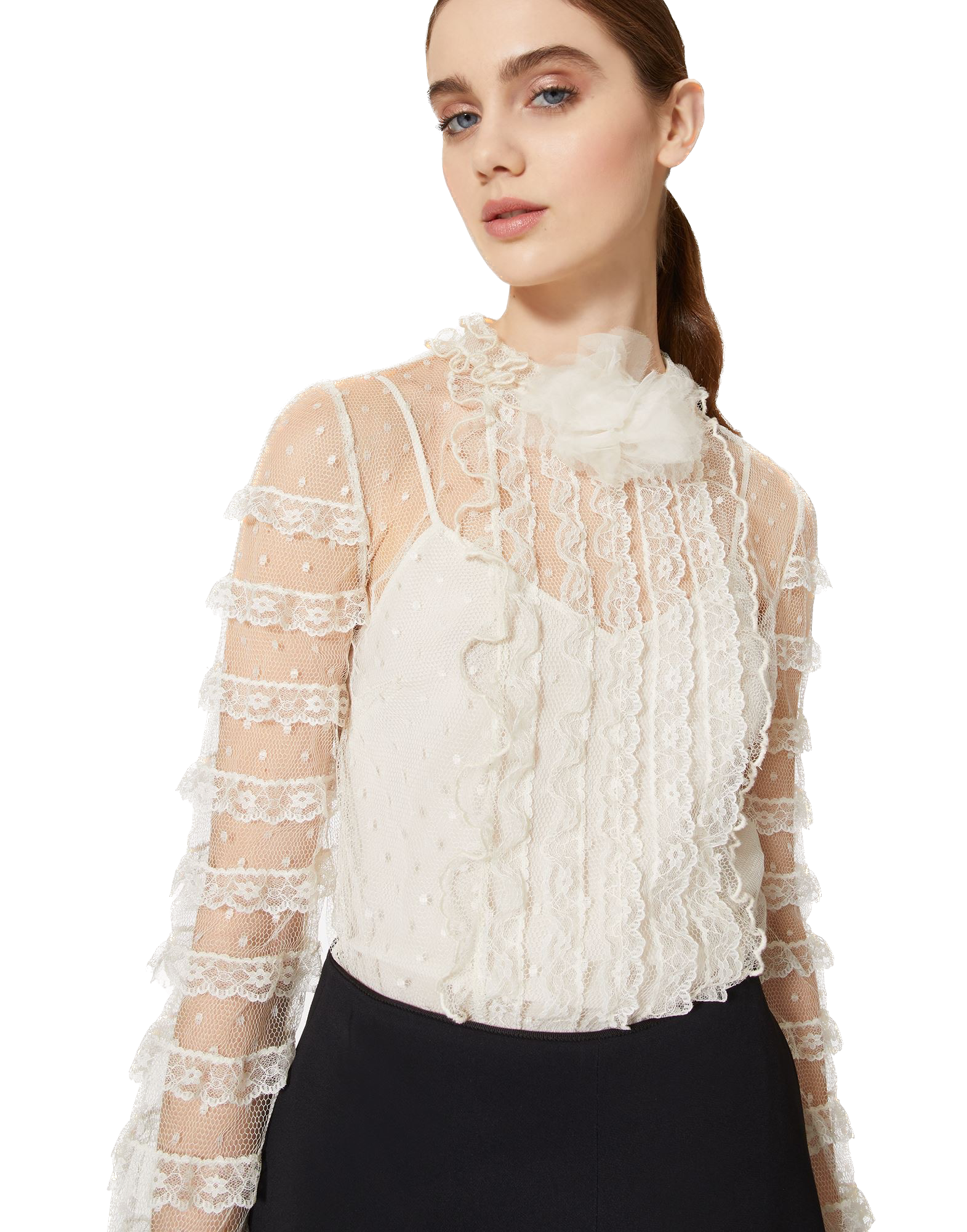 RDV-1R0AB05C6MT CREAM BLOUSE