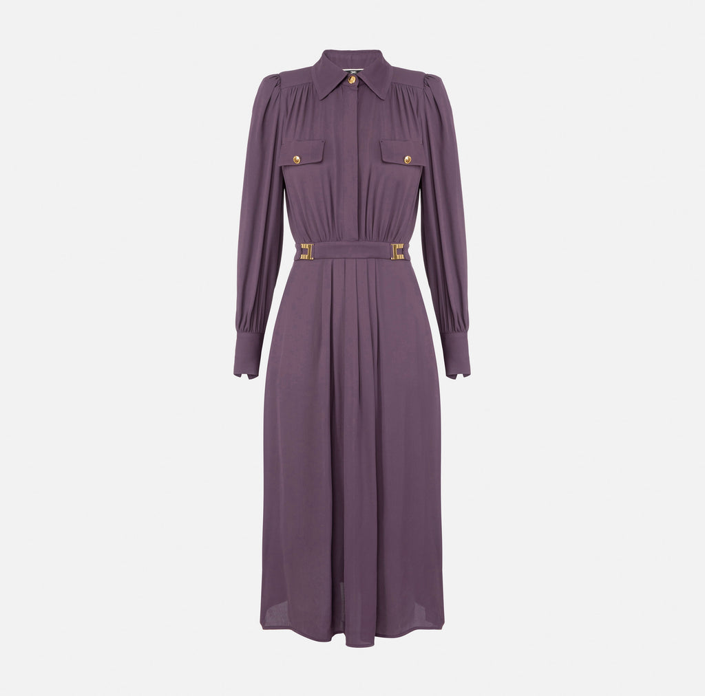 ELS-AB41936E2 PRUNE DRESS