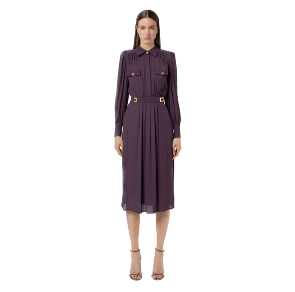 ELS-AB41936E2 PRUNE DRESS