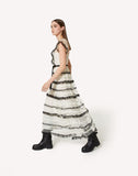 RDV-3R3VA23S6V6 CREAM&BLACK DRESS