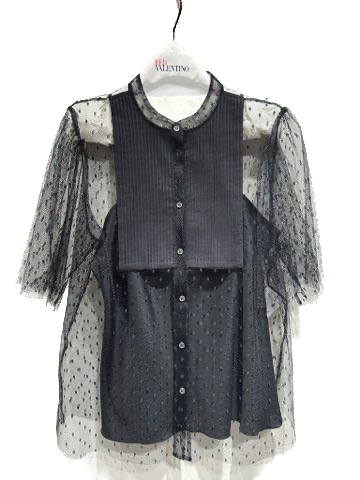 RDV-2R0AAE306SS BLACK BLOUSE